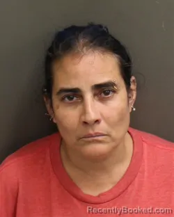 Mugshot of GENOVEVA AQUINORIVERA booked in Orange County, Florida on May 8, 2026