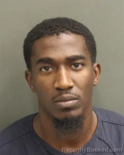 Mugshot of KENISHNA LOUIS JAMAL JOHNSON booked in Orange County, Florida on May 12, 2026