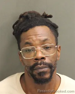 Mugshot of JABARI ABIED WHITE booked in Orange County, Florida on May 14, 2026