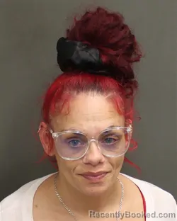 Mugshot of ANGELA NICOLE ALCALDE booked in Orange County, Florida on June 8, 2026