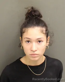 Mugshot of PERLA CRISTAL LOPEZ booked in Orange County, Florida on June 15, 2026