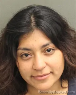 Mugshot of KARINA ROXANNE DOMINGUEZ booked in Orange County, Florida on June 17, 2026