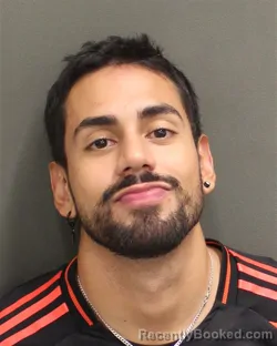 Mugshot of SANTIAGO ANDRES DUSSANROJAS booked in Orange County, Florida on June 18, 2026