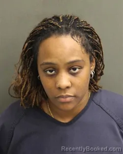 Mugshot of CHANIYA PEARL WILLIAMS booked in Orange County, Florida on June 21, 2026