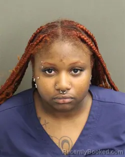 Mugshot of CIERRAH PEARL BELLAMY booked in Orange County, Florida on June 26, 2026