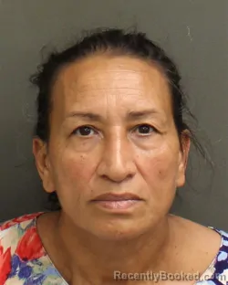Mugshot of MIRIAN DELCARMEN SABONGEAVILA booked in Orange County, Florida on June 27, 2026