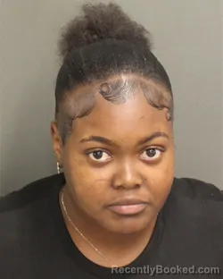 Mugshot of JALAYZIA MARKERIA JONES booked in Orange County, Florida on June 28, 2026