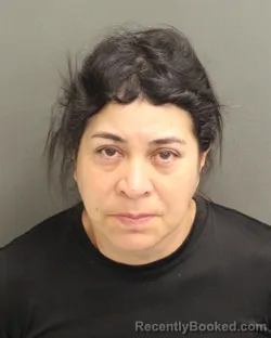 Mugshot of ALMA DELIA DESANTIAGO booked in Orange County, Florida on July 20, 2026