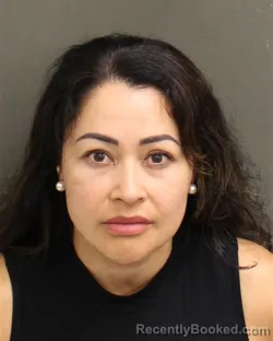 Mugshot of Betty Arely Medina booked in Orange County, Florida on July 23, 2026