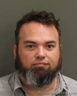 Mugshot of Dane Augustin Morin booked in Orange County, Florida on July 23, 2026