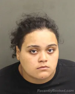 Mugshot of Haylee Marie Carrasquillo booked in Orange County, Florida on July 23, 2026