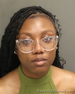 Mugshot of Teona Lujuana Partee booked in Orange County, Florida on July 24, 2026
