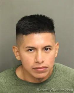 Mugshot of Brayan Isaid Rodriguezesquivel booked in Orange County, Florida on July 24, 2026