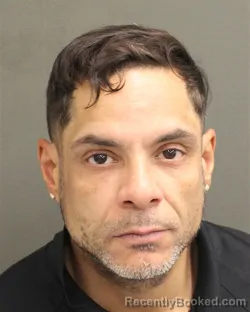 Mugshot of Javier Omar Riveraavila booked in Orange County, Florida on July 24, 2026