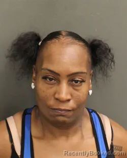 Mugshot of Jenell Mavis Lewinson booked in Orange County, Florida on July 24, 2026
