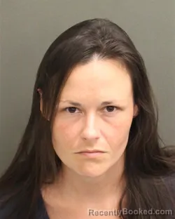 Mugshot of Megan Leighann Munfield booked in Orange County, Florida on July 24, 2026