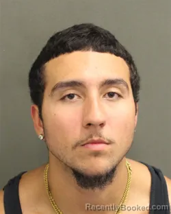 Mugshot of Damieon Alejandro Zapata booked in Orange County, Florida on July 25, 2026