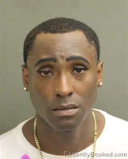 Mugshot of Deshawn Anthony Thompson booked in Orange County, Florida on July 25, 2026