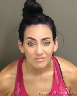 Mugshot of Jenna Michele Cabrera booked in Orange County, Florida on July 25, 2026