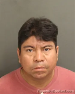 Mugshot of Oscar Ubaldino Ramirezramirez booked in Orange County, Florida on July 25, 2026