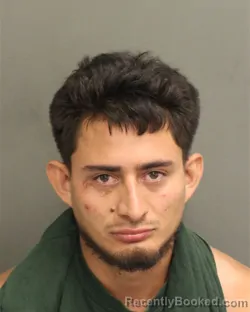 Mugshot of Josue Jeremias Mejianunez booked in Orange County, Florida on July 25, 2026
