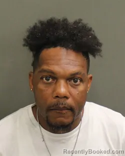 Mugshot of Curtis Lamar Johnson booked in Orange County, Florida on July 26, 2026