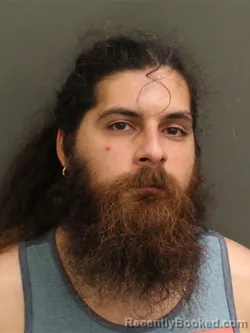 Mugshot of Abtin John Rahimi booked in Orange County, Florida on July 26, 2026