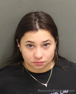 Mugshot of Aida Luz Badillo booked in Orange County, Florida on July 26, 2026