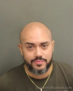 Mugshot of Juan Carlos Ortega booked in Orange County, Florida on July 27, 2026