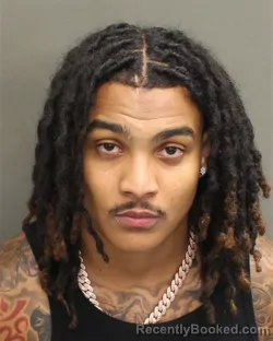 Mugshot of Jalen Mykel Francis booked in Orange County, Florida on July 27, 2026