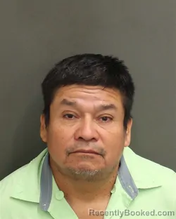 Mugshot of Hipolito Dennizar Velasquezjuarez booked in Orange County, Florida on July 27, 2026