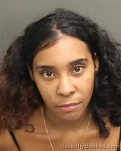 Mugshot of Tiara Chantelle Lucas booked in Orange County, Florida on July 27, 2026