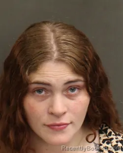 Mugshot of Kaitlyn Denise Crawford booked in Orange County, Florida on July 27, 2026
