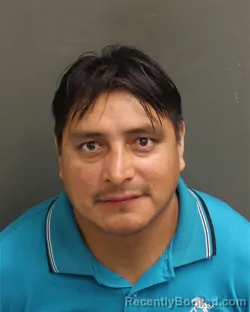 Mugshot of Elias Coronadovelasquez booked in Orange County, Florida on July 27, 2026