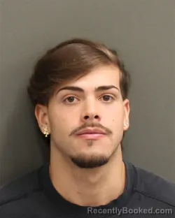 Mugshot of Sebastian Andre Garciareyes booked in Orange County, Florida on July 28, 2026