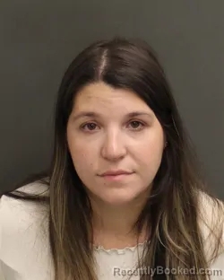 Mugshot of Daniela Nicole Page booked in Orange County, Florida on July 28, 2026