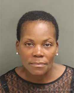 Mugshot of Karma Malesa Grizzle booked in Orange County, Florida on July 28, 2026