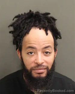 Mugshot of Corey Jamal Durden booked in Orange County, Florida on July 29, 2026
