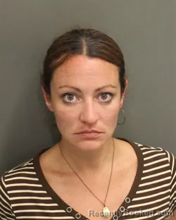 Mugshot of Michelle Ashley Ouellette booked in Orange County, Florida on July 30, 2026