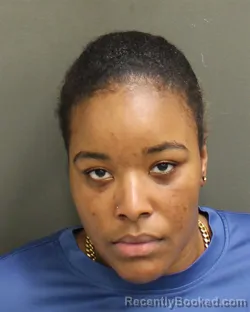 Mugshot of Mahsiya Shanea Collins booked in Orange County, Florida on July 30, 2026