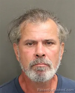 Mugshot of David Michael Huffman booked in Orange County, Florida on July 30, 2026