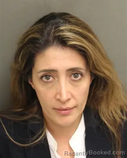 Mugshot of Ginna Patricia Arevalo booked in Orange County, Florida on July 30, 2026
