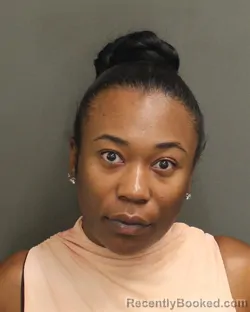 Mugshot of ARICA EVANS booked in Orange County, Florida on July 30, 2026