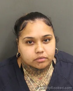 Mugshot of Amarilis Noemi Bencosmealsina booked in Orange County, Florida on August 1, 2026
