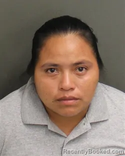 Mugshot of Micaela Carmelina Castanonmejia booked in Orange County, Florida on August 1, 2026