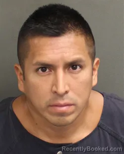 Mugshot of Miguel Angel Ramos Garcia booked in Orange County, Florida on August 1, 2026