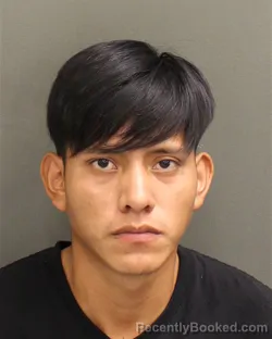 Mugshot of Milton Obed Zacariasagustin booked in Orange County, Florida on August 1, 2026