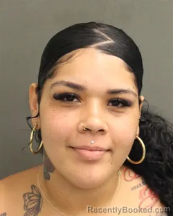Mugshot of Naomi Celeste Maldonado booked in Orange County, Florida on August 2, 2026