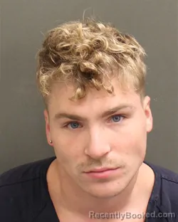 Mugshot of Zachary Shay Urton booked in Orange County, Florida on August 2, 2026