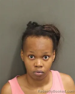 Mugshot of Naraiya Mikaela Bentley booked in Orange County, Florida on August 2, 2026